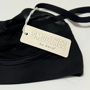 Aerie SMOOTHEZ Mesh Bralette True Black Unlined Wireless Size S New thumbnail 8