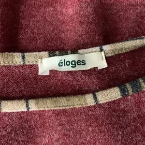 Eloges Red Knit Tunic Top Large Long Sleeve Sweater Boho Fall Casual thumbnail 5
