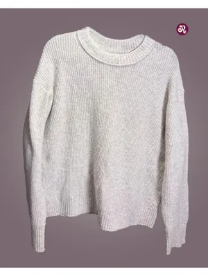 American Eagle Cream Knit Sweater Size S/P thumbnail 1