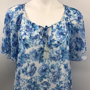 Show Me Your Mumu blue floral front tie dress thumbnail 3