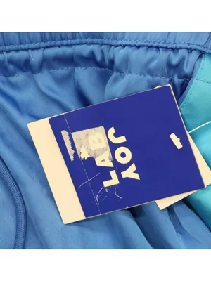 NWT Joylab Womens Low-Rise Satin Tear Away Track Pants 94628907 Vibrant Blue XL thumbnail 6