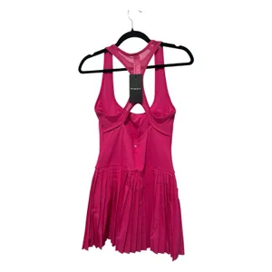 Fabletics Hot Shot Pleated Dress Women Size M Hot Pink Tennis Athletic Skort thumbnail 5