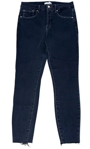 Good American GLCRE899T Good Legs Crop Jeans High Waist Sz 12 / 31 Blue344 Dark thumbnail 1