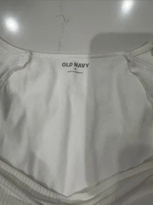 Old Navy Ribbed Short Sleeve bodysuit size medium thumbnail 2