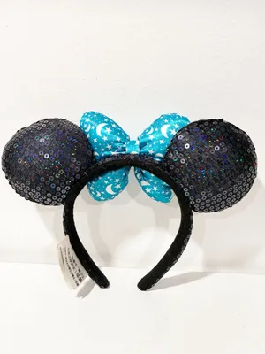 Disney Parks Walt Disney World Minnie Mouse Sorceror Moon Star Sequin Bow Ears thumbnail 3