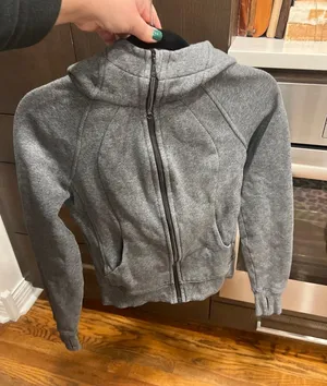 Lululemon Scuba Full-Zip Hoodie in a gray color woman's 2 thumbnail 1