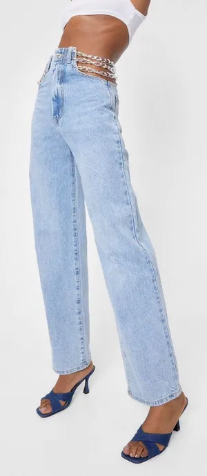 Chain Detail Jeans thumbnail 2