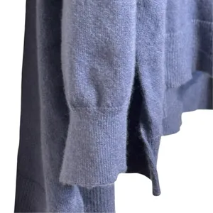 UMGEE Womens Blue V-Neck Knitted Long Sleeve Oversized Tunic Boho Top XL WU3021 thumbnail 5