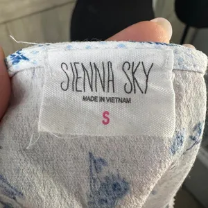 Sienna Sky Blue Floral Lace Tie-Front Top - Small thumbnail 5
