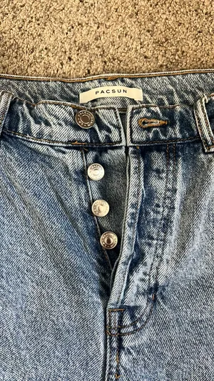 PacSun Denim Blue Jeans High-Rise straight thumbnail 6
