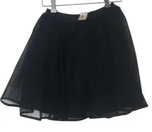 NWT Just Pretend by Wyla Black Tulle Mini Skirt Adult Tutu Maker’s Halloween thumbnail 1