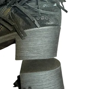 B.o.c Booties Womens Size 7 Black Suede Fringe Ankle Zip Block‎ Heel Casual thumbnail 7