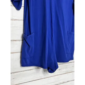 Free People Hot Shot Tee Romper Electric Shock Blue Oversized One Piece XS thumbnail 10