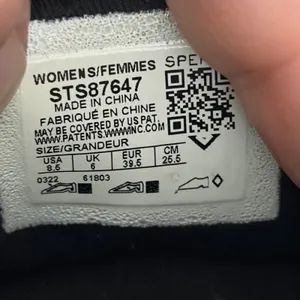Sperry Crest Vibe Black Sparkle Boat Shoes Womens 8.5 STS87647 Metallic Sneakers thumbnail 6