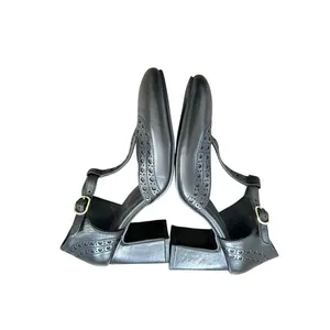 Diba True Juke Box Leather T-Strap Pumps Black Size 9 thumbnail 7