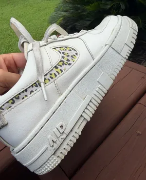 Nike Air Force 1 Pixel SE White Leopard Animal Print Sneakers Women’s 8.5 thumbnail 1