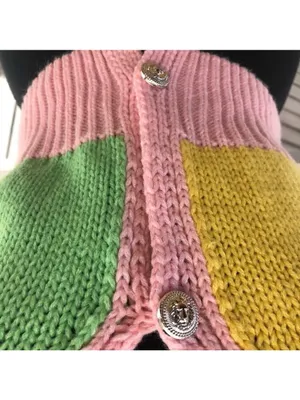 Y2K cropped knit top color block feminine coquette fairy boho cute-goth festival thumbnail 7