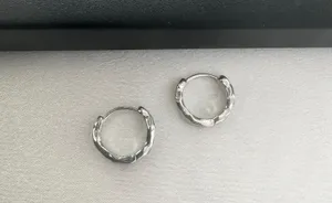 Green Ripple Small Hoop Earrings for Men Women Streetwear Hip Hop Unisex Style thumbnail 4