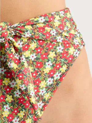 MONTCE Sienna Floral Paula tie-up bikini bottoms, Size Medium, $122 thumbnail 4