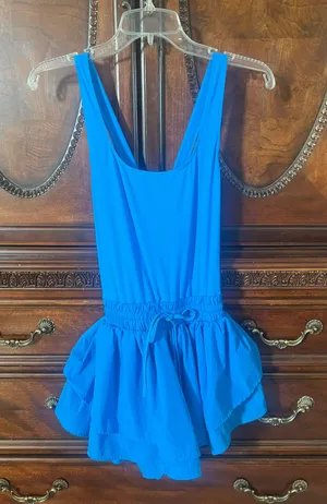 Amazon Blue athletic romper thumbnail 1