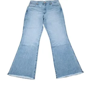 Wrangler Wrock 672 High Rise Kick Flare Jeans Light Wash Blue Cowgirl Size 30x28 thumbnail 3
