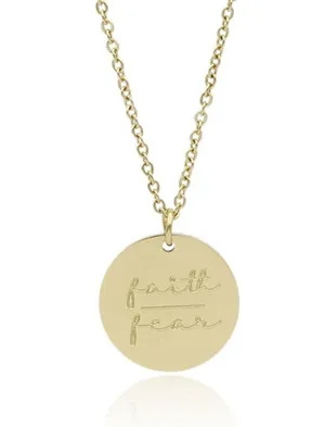 Faith Over Fear Necklace thumbnail 2