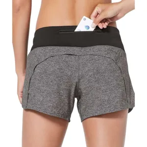 Lululemon Run Times Mid-Rise Short 4" Heather Lux Multi Black thumbnail 1