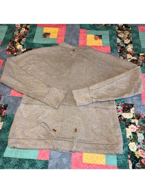 BMW $112 Woman’s S Gray Full Zip Sweat Jacket with Drawstring Hem Zip Pockets thumbnail 6