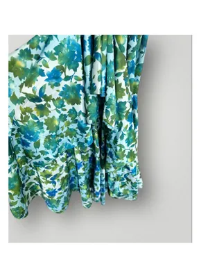 Amur Edie Floral Ruffle Cascade Halter Maxi Dress thumbnail 4