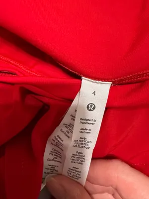 Lululemon Red Speed Up Shorts 4" Inseam thumbnail 2