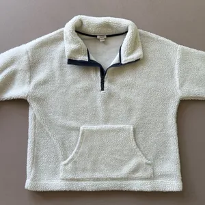 J.Crew Sherpa popover Quarter Zip jacket thumbnail 6
