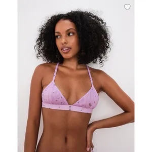 For Love & Lemons | Victoria Secret Pointelle Lavender‎ Bralette & Panty Set XXS thumbnail 4