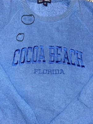 Vintage Cocoa Beach Florida Crewneck Blue Size XL thumbnail 3