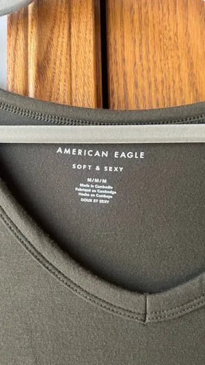 American Eagle V-Neck Soft & Sexy Tee thumbnail 4