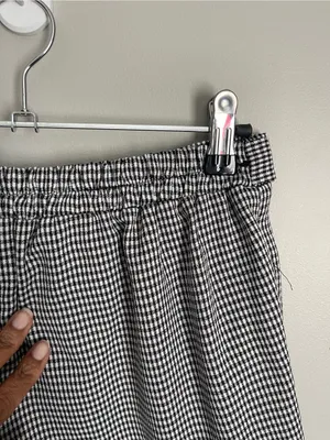 SIENNA SKY Gingham Plaid Tie-Waist Shorts Sz M thumbnail 4