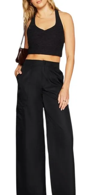 Fabletics Women's Cargo Wide Leg Pants Black Size L Pull On High Waisted Sporty thumbnail 1