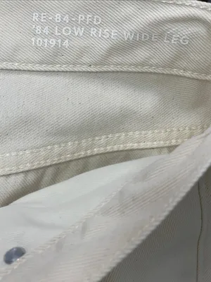 J.Crew ‘84 Low Rise wide-leg Jeans in Ecru thumbnail 4