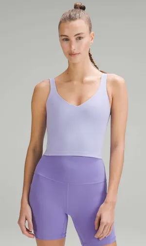 Lululemon NWT Align Nulu Tank Top in Lilac Smoke Size 4 thumbnail 1