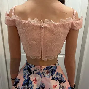 Ellie Wilde Floral Two-Piece Prom Dress Size XS thumbnail 5