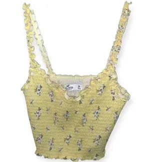 Hollister floral cropped top thumbnail 1