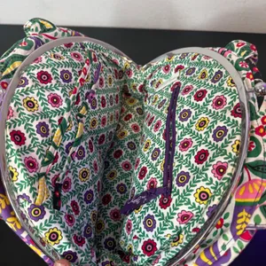 Vera Bradley Viva La Vera Print Bag Eloise Kiss Clasp Metal Closure Quilted thumbnail 8