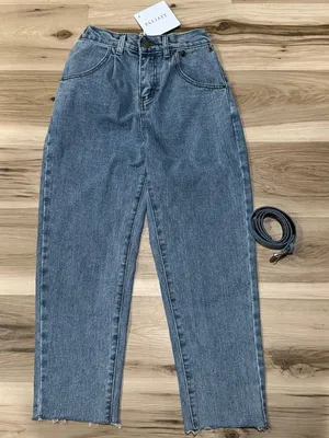 NEW Revolve Elliatt Paperbag Raw Hem Jeans With Removable Pocket Women’s Medium thumbnail 1