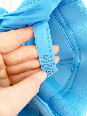Skims Signature Swim Strapless Underwire Top Tide Size Small thumbnail 4