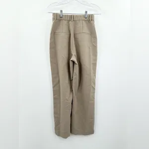 Abercrombie‎ & Fitch Women's Tan Sloane Tailored Wide Leg Trouser Pants Size 2 thumbnail 3