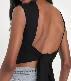 Wild Fable Top Back Open Crop top thumbnail 1