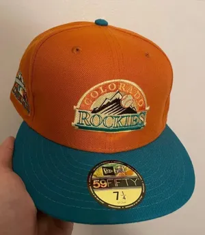 New Era Myfitteds Colorado Rockies 1998 ASG “Mesa Verde NP inspired size 7 1/4 brand new very rare thumbnail 1