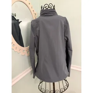 Patagonia W’s All The Free jacket women size Medium Gray turquoise‎ thumbnail 4