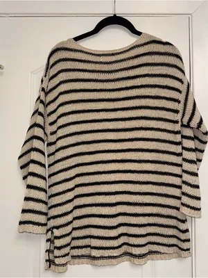 Lou & Grey Striped Crewneck Sweater thumbnail 2