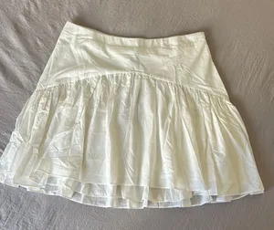 Lulu's Cream Skater Skirt thumbnail 1