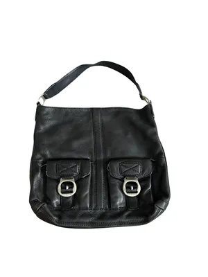 MICHAEL KORS Black Leather Satchel Shoulder Bag thumbnail 11
